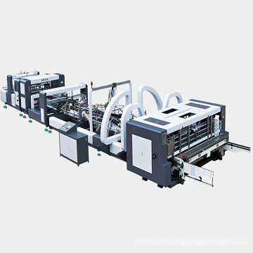 Automatic gluer and stitching machine for carton
